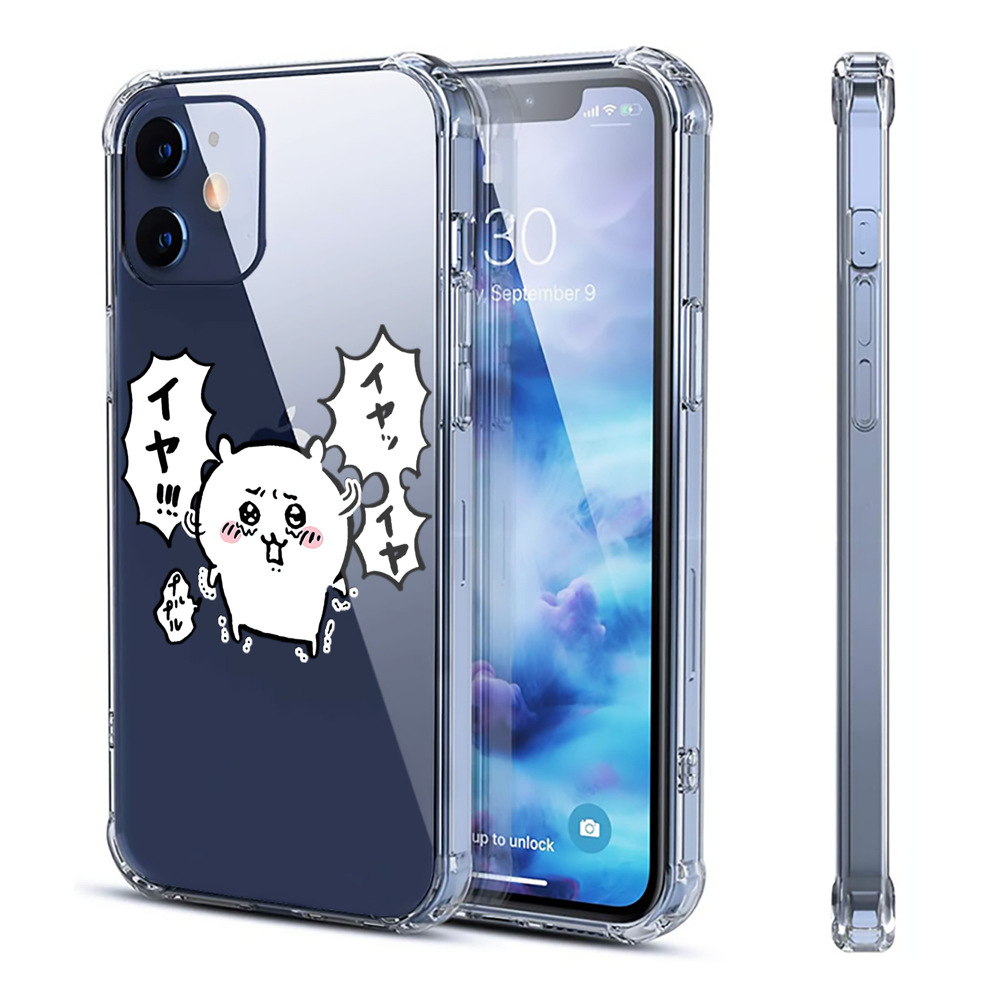 （画像用） ちいかわ ちいかわ Chii-kawa chiikawa 【iPhone 12シリーズ対応】透明スマホケース（クリアソフトケース）